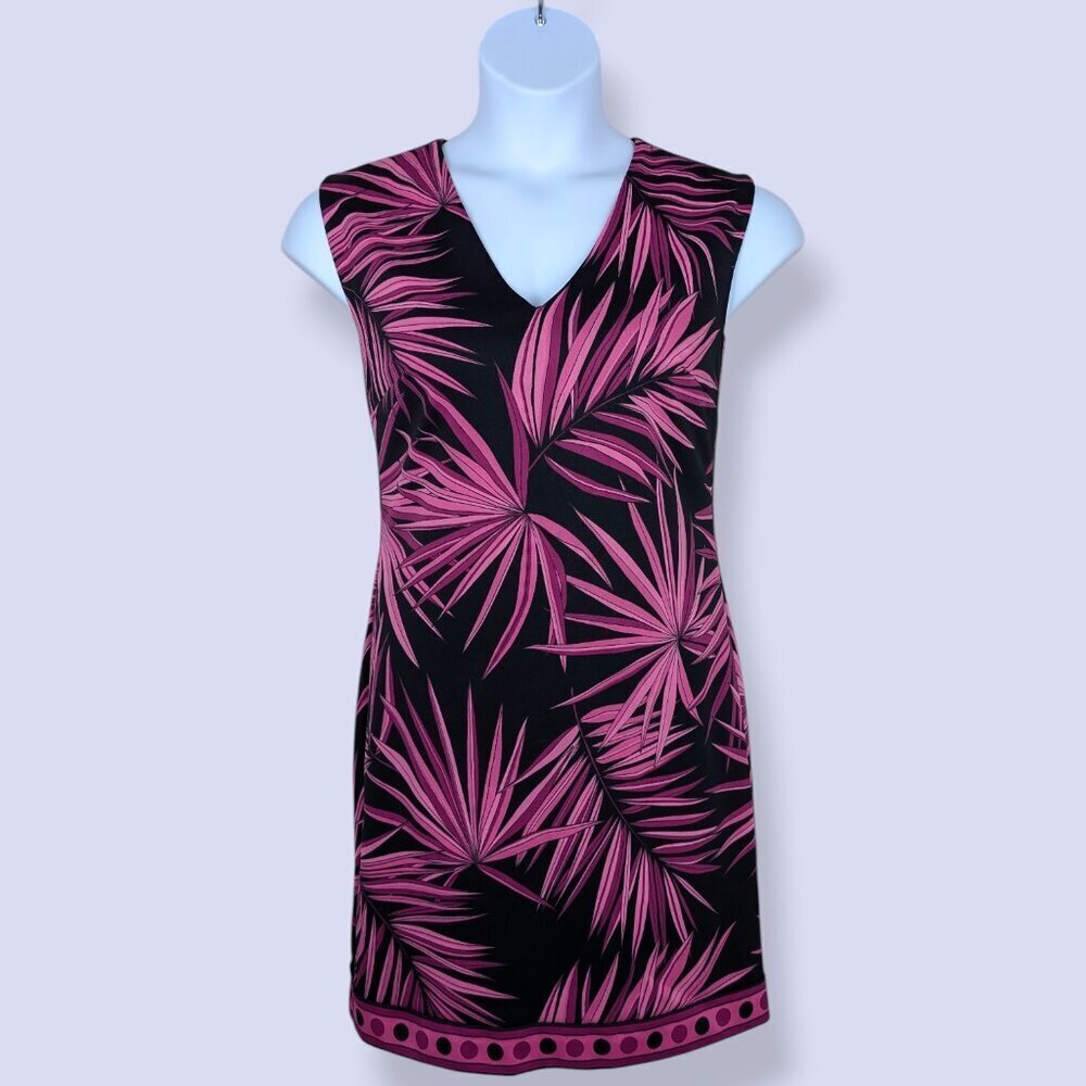 Michael Kors Fuscia Palm Leaf Print Dress